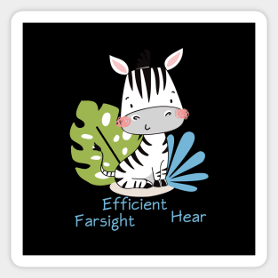 Zebra - farsighted - Educate Sticker